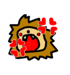 かわいい動物と人間たち（個別スタンプ：5）