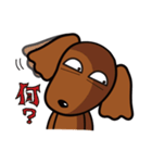 嫌な感じの犬 3（個別スタンプ：2）