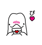 秋から冬のシロイルカさん（個別スタンプ：14）