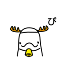 秋から冬のシロイルカさん（個別スタンプ：37）
