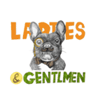 Bonjour！ Bonjour！ Black French Bulldog（個別スタンプ：10）