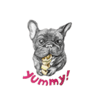 Bonjour！ Bonjour！ Black French Bulldog（個別スタンプ：14）