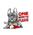 Bonjour！ Bonjour！ Black French Bulldog（個別スタンプ：15）
