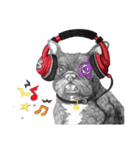 Bonjour！ Bonjour！ Black French Bulldog（個別スタンプ：35）