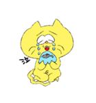 デベソねこたぬき（個別スタンプ：10）