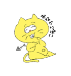 デベソねこたぬき（個別スタンプ：16）