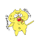 デベソねこたぬき（個別スタンプ：19）