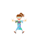 ボブで眼鏡な女子 リターンズ（個別スタンプ：1）