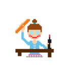 ボブで眼鏡な女子 リターンズ（個別スタンプ：15）