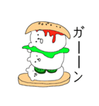 しろくまバーガー（個別スタンプ：6）