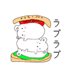 しろくまバーガー（個別スタンプ：9）