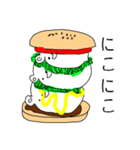 しろくまバーガー（個別スタンプ：24）