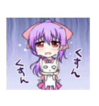 にゃ！リボン娘と猫の日常（個別スタンプ：3）
