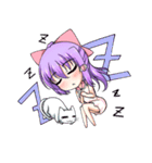 にゃ！リボン娘と猫の日常（個別スタンプ：9）
