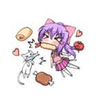 にゃ！リボン娘と猫の日常（個別スタンプ：10）