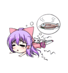 にゃ！リボン娘と猫の日常（個別スタンプ：11）