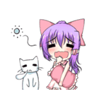 にゃ！リボン娘と猫の日常（個別スタンプ：12）