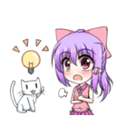 にゃ！リボン娘と猫の日常（個別スタンプ：38）