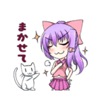 にゃ！リボン娘と猫の日常（個別スタンプ：40）