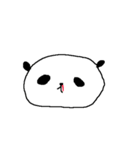 デカ文字シンプルパンダ Simple panda（個別スタンプ：32）