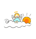 天使の落書き 笑顔でhappy♡（個別スタンプ：1）