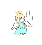 天使の落書き 笑顔でhappy♡（個別スタンプ：4）