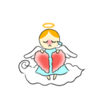 天使の落書き 笑顔でhappy♡（個別スタンプ：8）