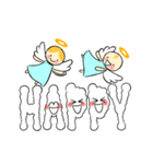 天使の落書き 笑顔でhappy♡（個別スタンプ：30）