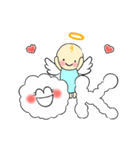 天使の落書き 笑顔でhappy♡（個別スタンプ：33）