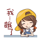 Girl With a Hat（個別スタンプ：8）