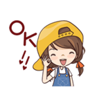 Girl With a Hat（個別スタンプ：22）
