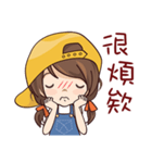 Girl With a Hat（個別スタンプ：35）