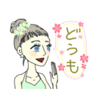 フラワーガールのキュートスタンプ（個別スタンプ：4）