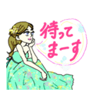 フラワーガールのキュートスタンプ（個別スタンプ：8）