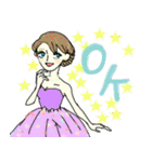 フラワーガールのキュートスタンプ（個別スタンプ：12）