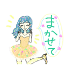 フラワーガールのキュートスタンプ（個別スタンプ：37）