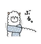 冬のアルパカごあいさつ（個別スタンプ：34）