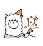 冬のアルパカごあいさつ（個別スタンプ：38）