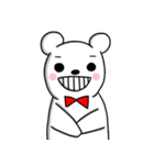 Bow tie Bear（個別スタンプ：4）