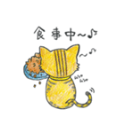 001_ベンガル猫スタンプ（てがき版）（個別スタンプ：21）