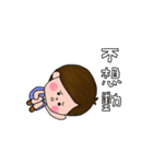 Girl and Little Cat（個別スタンプ：24）