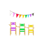 rabi kids chair（個別スタンプ：14）