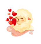 Sweet Cotton ♥︎ (顔文字)（個別スタンプ：6）