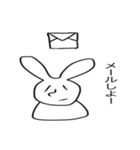 へんてこうさぎさん（個別スタンプ：19）