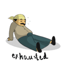Myanmar Old Man - A Ba（個別スタンプ：14）
