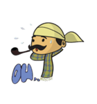 Myanmar Old Man - A Ba（個別スタンプ：40）