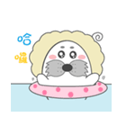 Cute seal-curly（個別スタンプ：5）