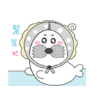 Cute seal-curly（個別スタンプ：13）