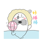 Cute seal-curly（個別スタンプ：32）