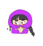Purple Ninja（個別スタンプ：34）